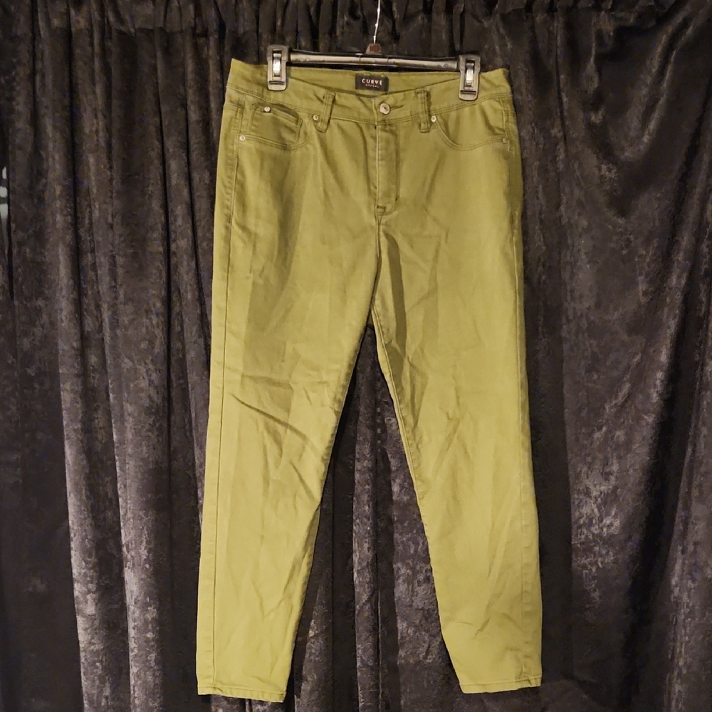 Curve Appeal Women's Olive Jeans